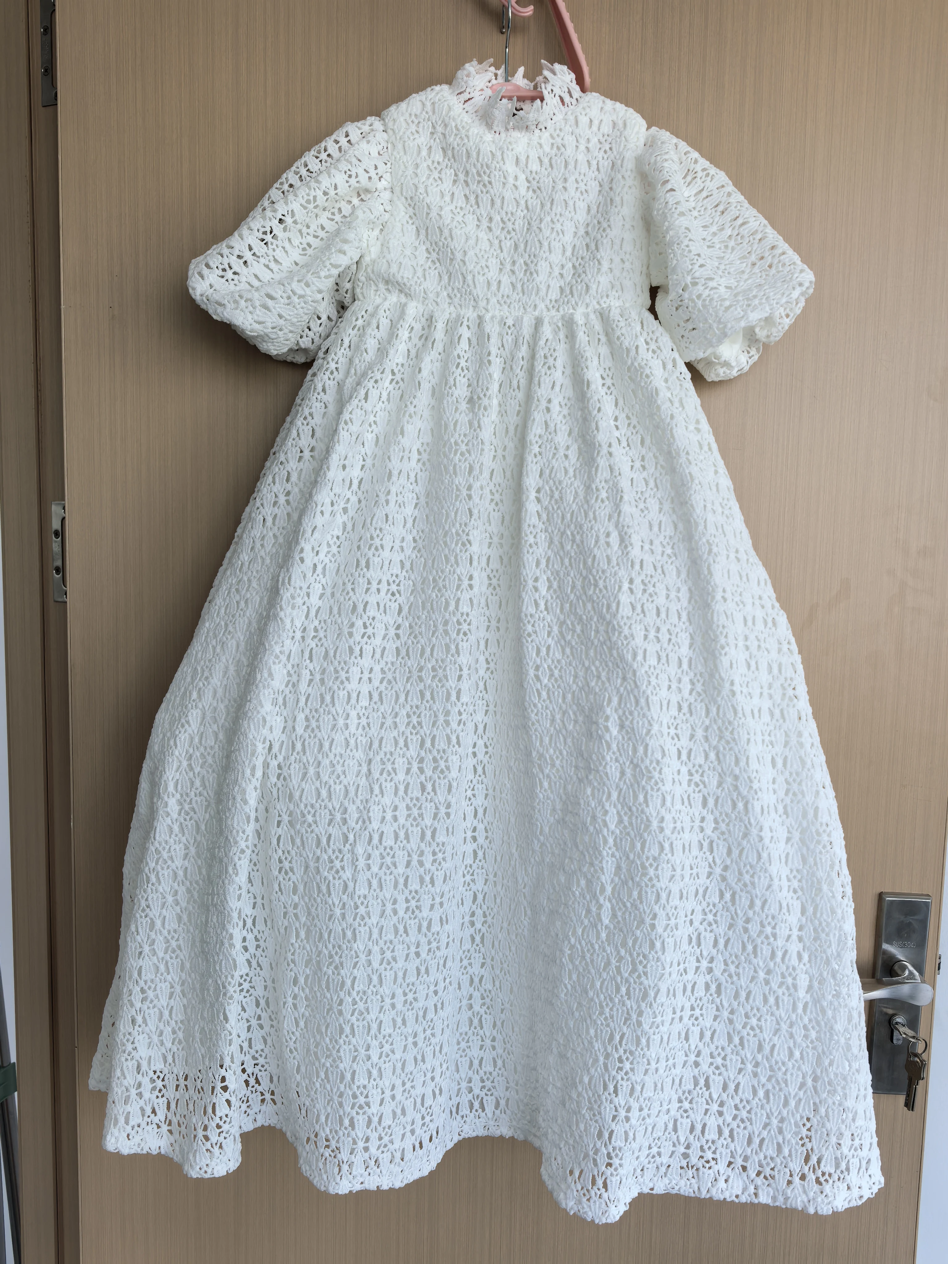 Customized Bridesmaid Ivory Flower Girl Dress For  Puffy Milk Lace Tulle Wedding Elegant Kids Birthday Party Infant Ball Gown
