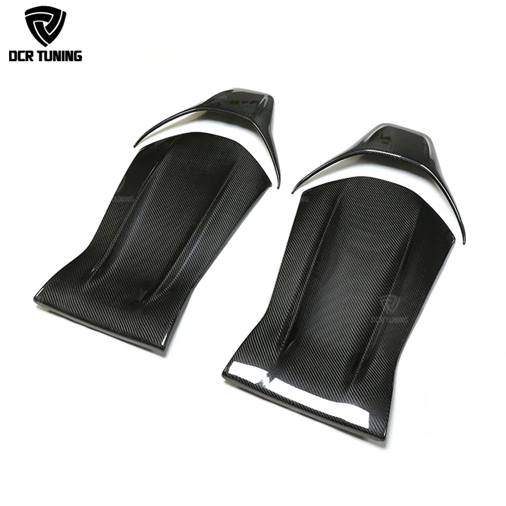 Dry Carbon Fiber Seat Back Cover Trim 4PCS for Mercedes AMG A45 CLA45 GLA45 C63 Performance Bucket Seats Stick On W176 W117