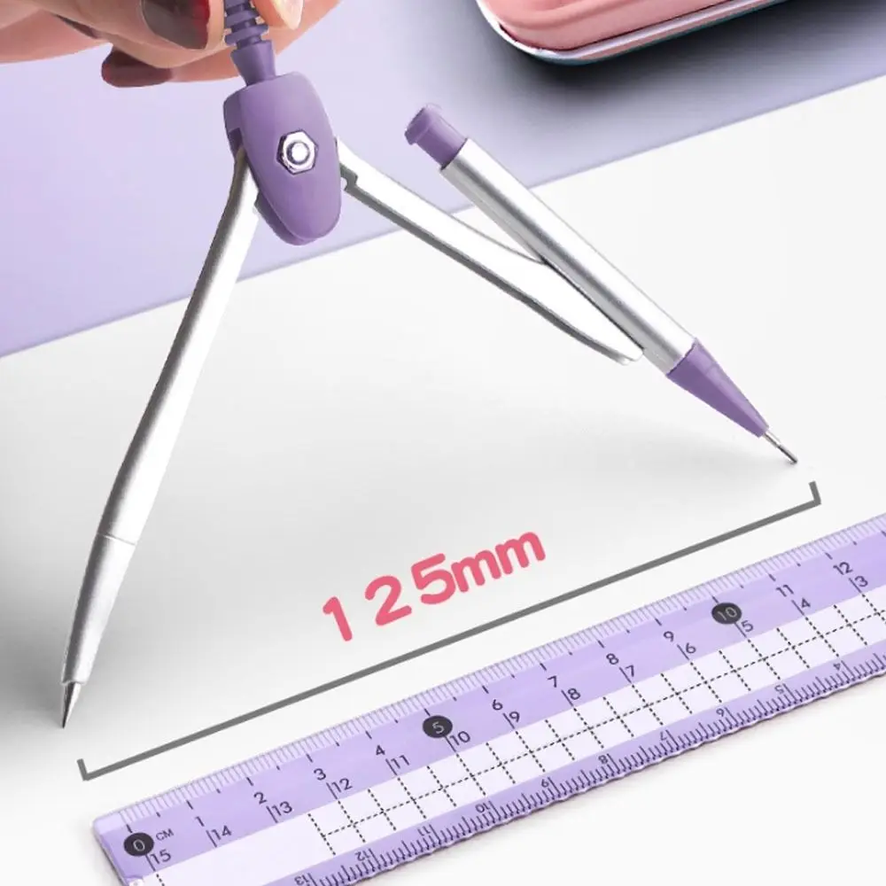 8PCS Multifunctional Compass and Ruler Sets Protractor Straight Ruler Measuring Ruler Suit Triangle Ruler Student Ruler Set