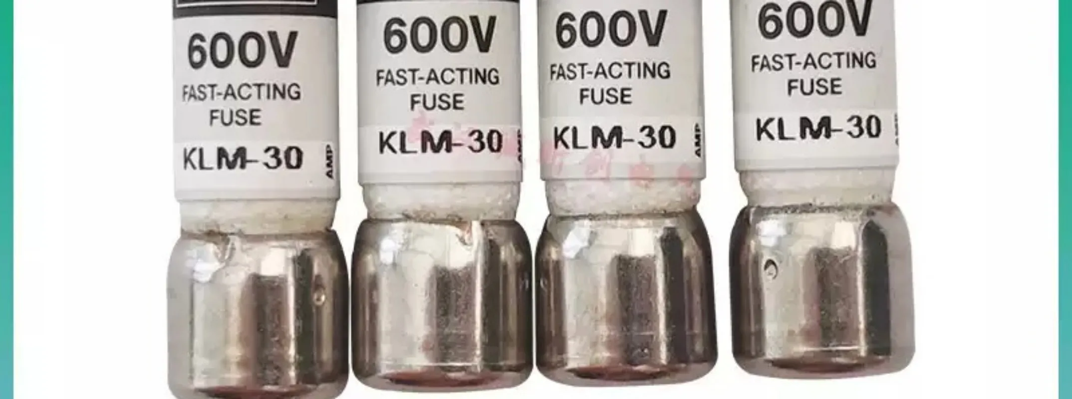 For 10Pcs‑KLM‑Series‑Fast‑Acting‑Midget‑Cartridge‑Fuse,‑1‑30A‑600V‑AC‑DC,‑Overload‑Short‑Circuit‑Protection‑Replacement‑Spare