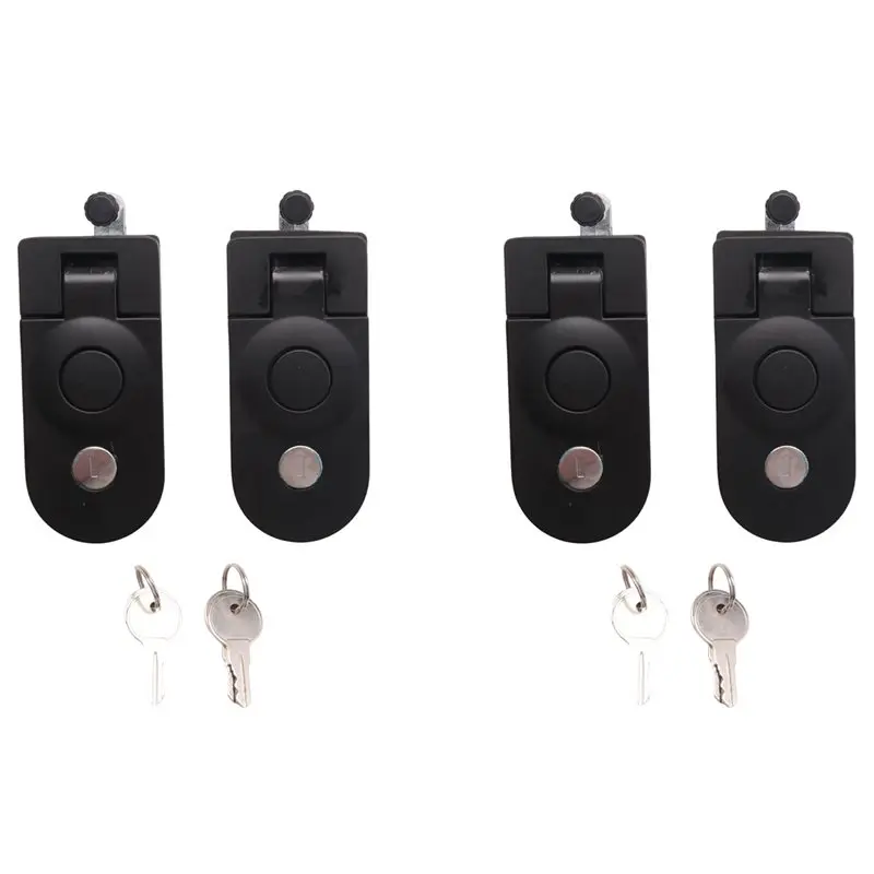 

4X Compression Latches, Metal Flush Mount Trigger Latch, Adjustable Lever Replacement Compression For Trailers