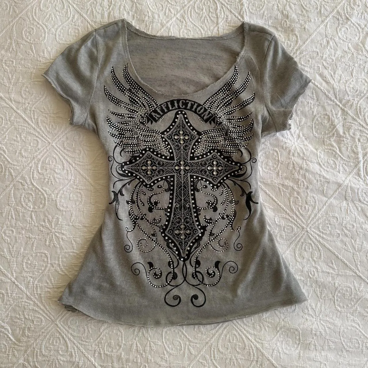 Y2K Slim-Fit bedrucktes, tempe – Summer Goth Clothing Bewertung und Preis