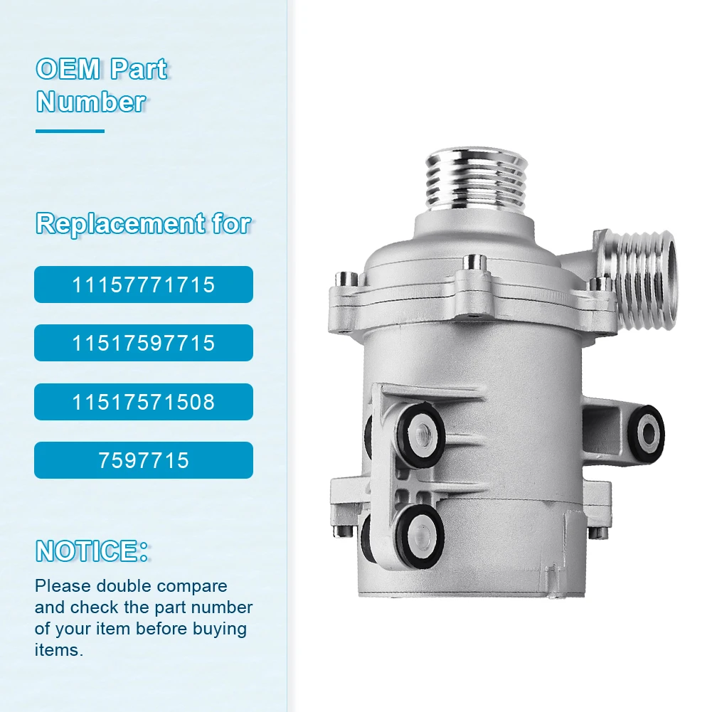 ใหม่ไฟฟ้าปั๊มน้ําสําหรับ 2012-2018 BMW X1 320i 320i xDrive 328i 328i xDrive 2.0L L4 11517597715 11517571508 320005A2191