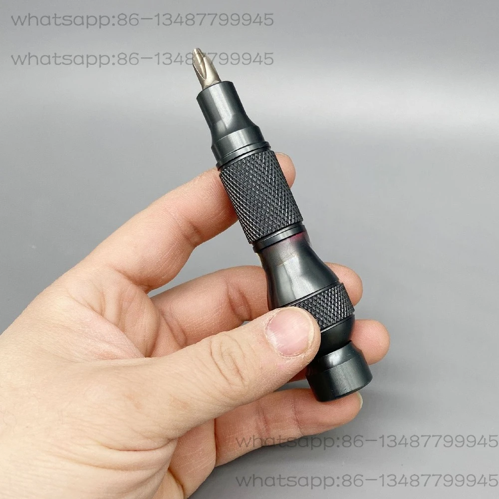 6.35 مقبض رأس الدفعة ذيل مقبض مفك براغي متعدد الوظائف مع محمل يمكن تدويره 360 درجة ° #3