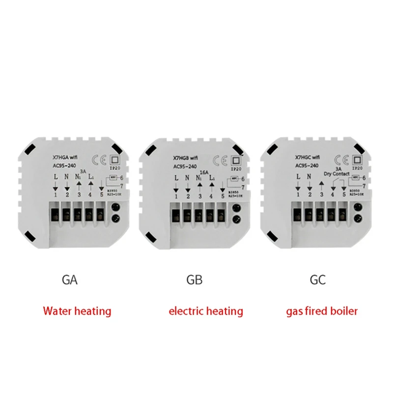 Imagem -04 - Tuya Smart Wifi Termostato Controlador de Temperatura Display Lcd Termostato Inteligente Compatível X7h