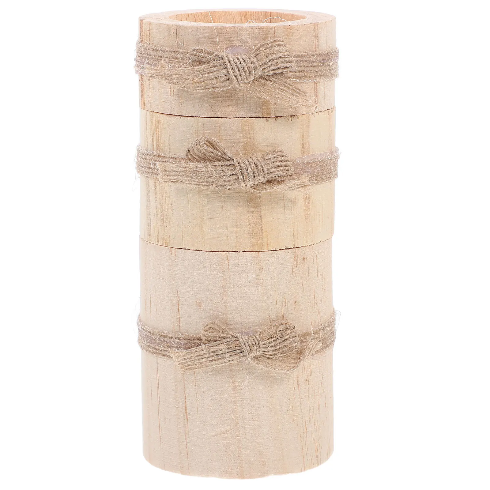 

3pcs Wooden Holder For Table Unique Holders Wedding Decor Tea Light Holders Decorative Stand Home Decor