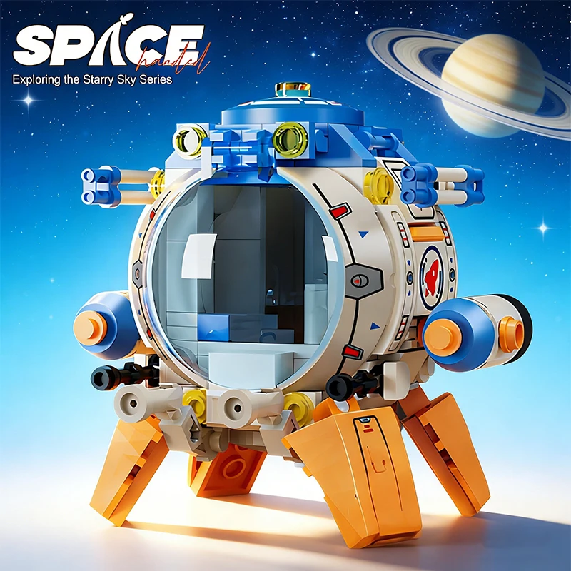 

Space Rocket Building Blocks Aircraft Capsule Building Blocks Astronaut Children Educational Toys Christmas Holiday Gift
