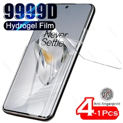 4-1psc Safety Front Hydrogel Film for OnePlus 12 PJD110 Screen Protectors Protective Clear Transparent Film Not Tempered Glass