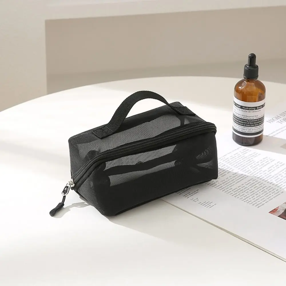 Portable New Makeup Bag Multi-Functional Large-Capacity Cosmetics Storage Box Handle Space Saving Storage Organizer Desktop