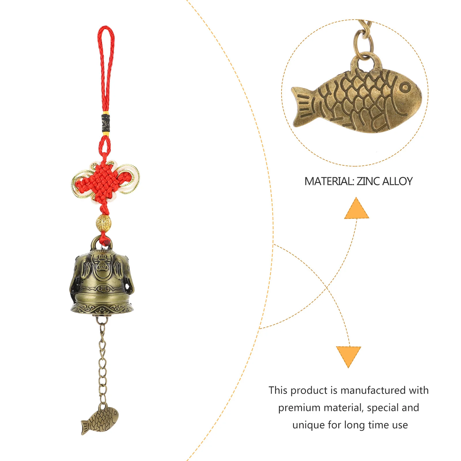 

5 Pcs Wind Chimes for outside Metal Decoration Chinese Decorations Vintage