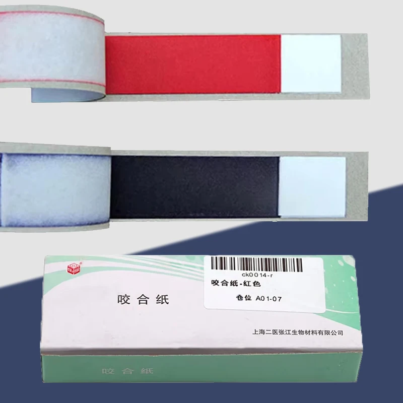 

High Quality Articulating Paper Red/Blue Bite Strips Dental Occlusion Checker Orthodontic Whitening Tools