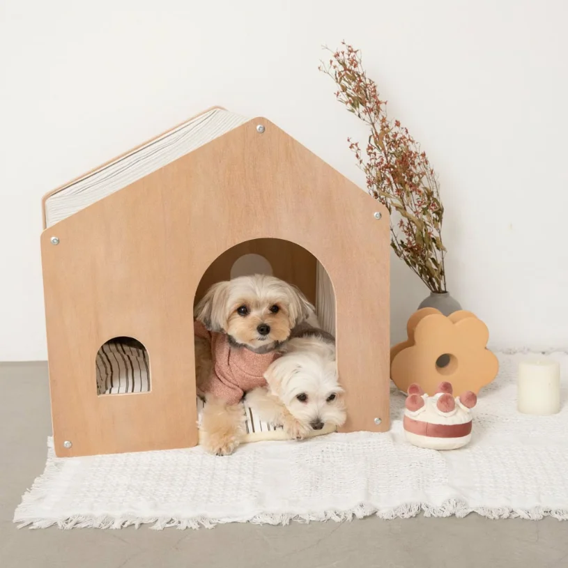 New Custom Modern Indoor Dog Cat Furniture House Wooden Removable Indoor Cat Furniture House Puppy House With Cushion