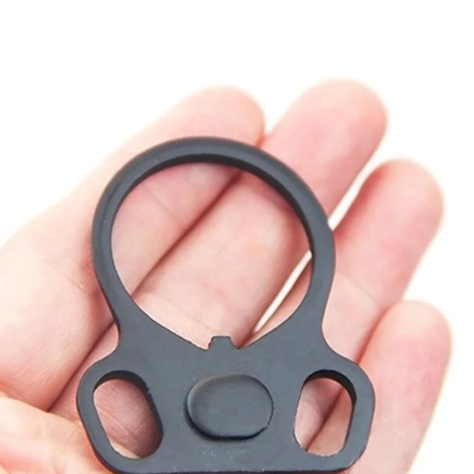 Strap Loop Tactical Strap Buckle Flat Bottom Double Ring Core Steel Butterfly Ring Fixing Rope 2-hole Connection