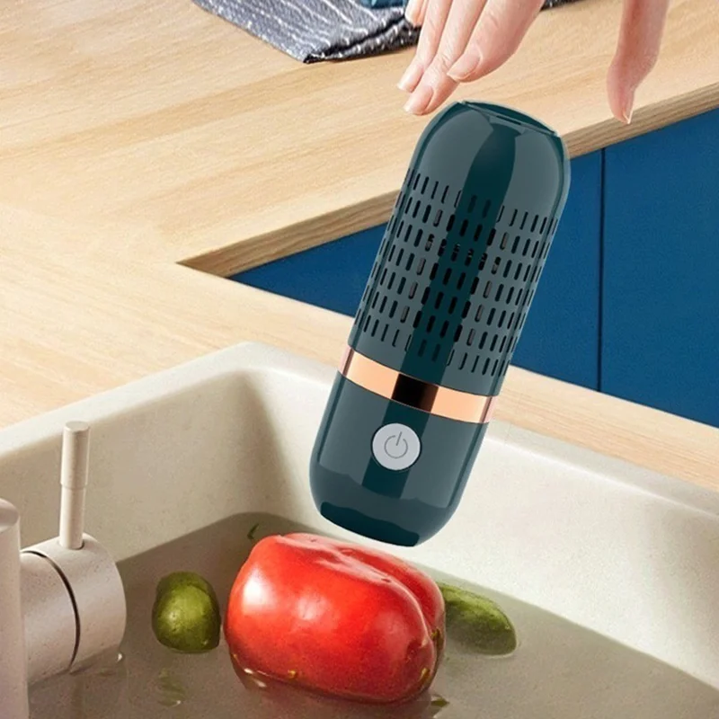 Fruit Vegetable Washer Home Portable Disinfection Sterilization Cleaner Cordless Capsule Pesticide-Removal