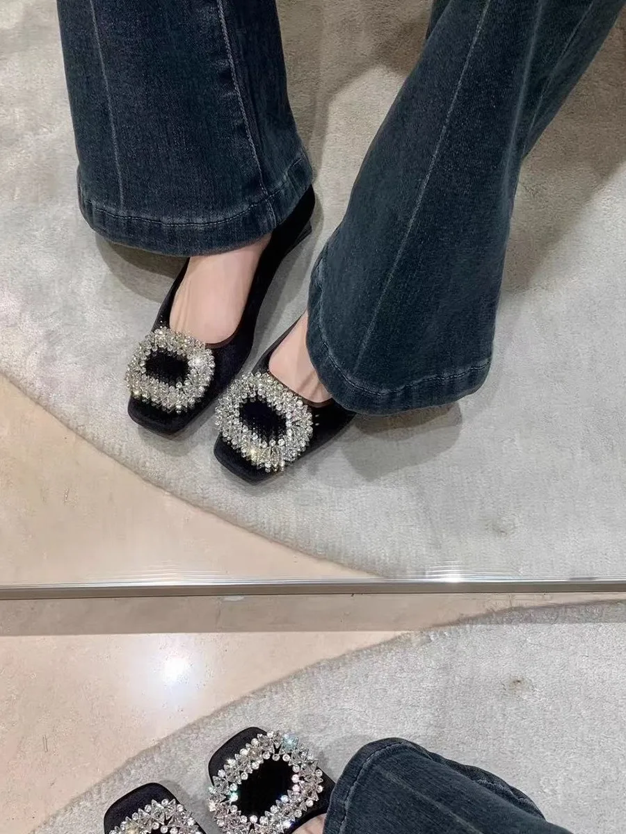 ele-round-toe-high-heels-comfortable-leather-slip-on-women's-oes-diamond-bule-velvet-interior-low-chunky-heel