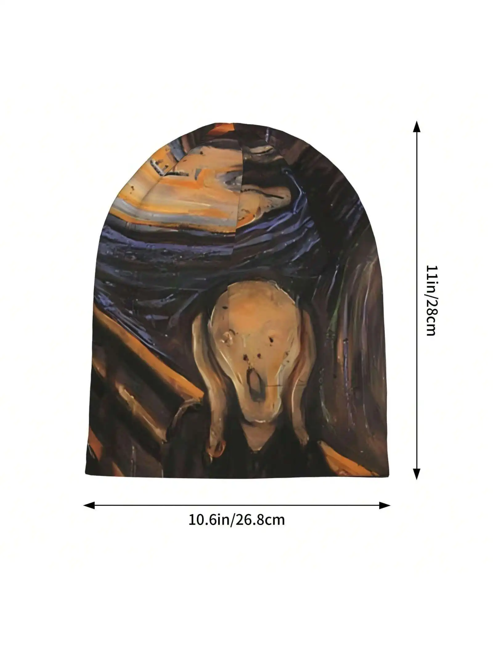 Hat The Scream By Edvard Munch Thin Caps For Men Women Scream Horror Movie Skullies Beanies Ski Caps Bonnet Hats