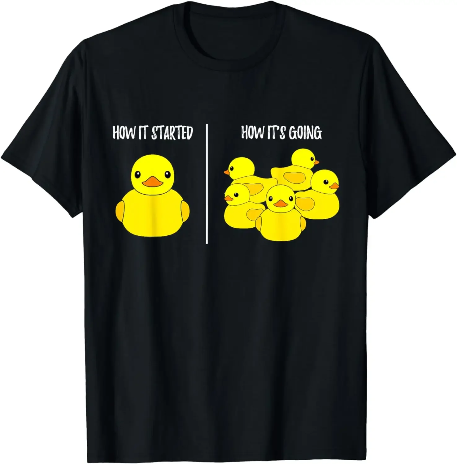 Cute Rubber Duck Lover Bird Quack Duckies Funny Ducky T-Shirt T  Fashion Men Tops Shirts Casual High Quality Cotton Cotton Shirt