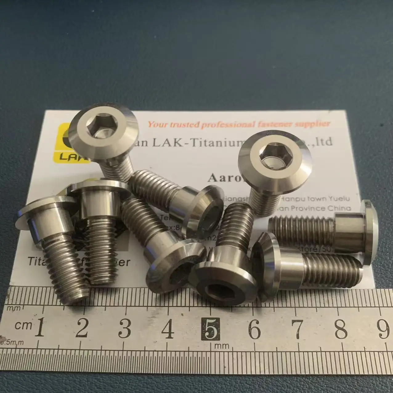 M8x22 Gr5 مسدس المقبس سبائك التيتانيوم الترباس/المسمار مع جولة الرقبة 10x7 لفرامل المحرك #5