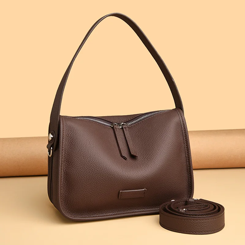 

Hand Top-Handle Bags for Women 2025 High Quality Genuine Leather Purse Ladies Shoulder Crossbody Bag Medium Fashion Casual Tote