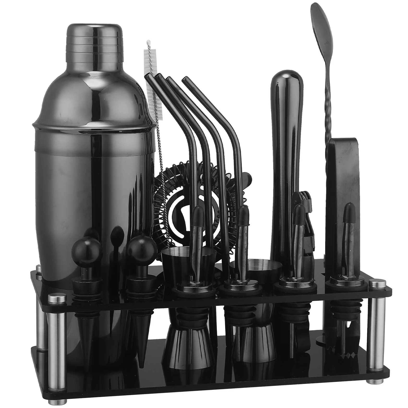 

Cocktail Shaker Set Bar Tools Set Bartender Kit Drink Shaker Kit Professional Drink Mixer Set Home Bar Tools Set Bar Accessories