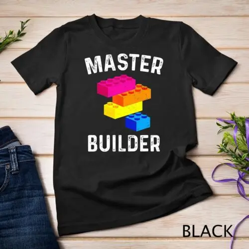 

Master Builder - Building Blocks Bricks - Toys Lover T-Shirt Unisex T-shirt