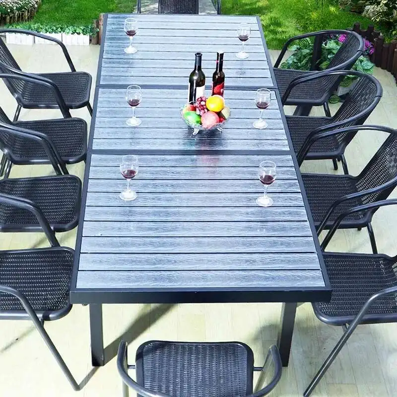 

Luxury Balcony Outdoor Tables Nordic Modern Minimalist Black Outdoor Tables Armchair Backyard Jardin Mobiliario Home Furniture