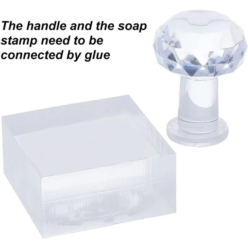 1 pc Handmade Soap Stamp Sun Moon Acrylic Soap Stamp with 1.57\