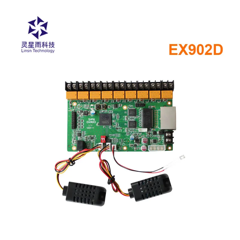 Linsn EX902D Multifunction Card Replace Linsn EX901 Support Temperature Humidity Brightness Sensor