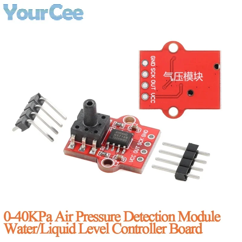 20PCS/1PC 0-40KPa Air Pressure Sensor Module HD710 Liquid Level Water Depth Measuring Module 3.3-5V Electronic Control Board