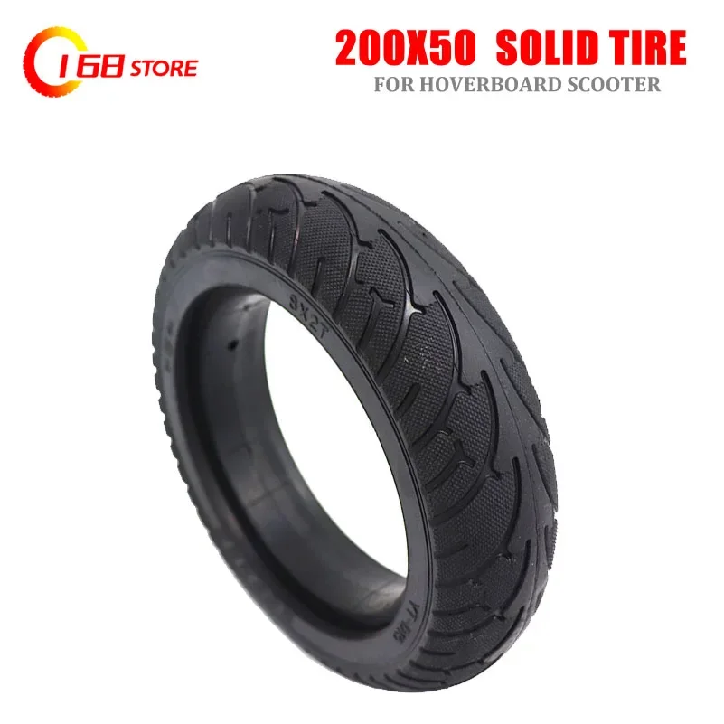Pneu sólido 200x50 de alta qualidade, 8 polegadas, adequado para hoverboard, duas rodas, scooter elétrica com autoequilíbrio