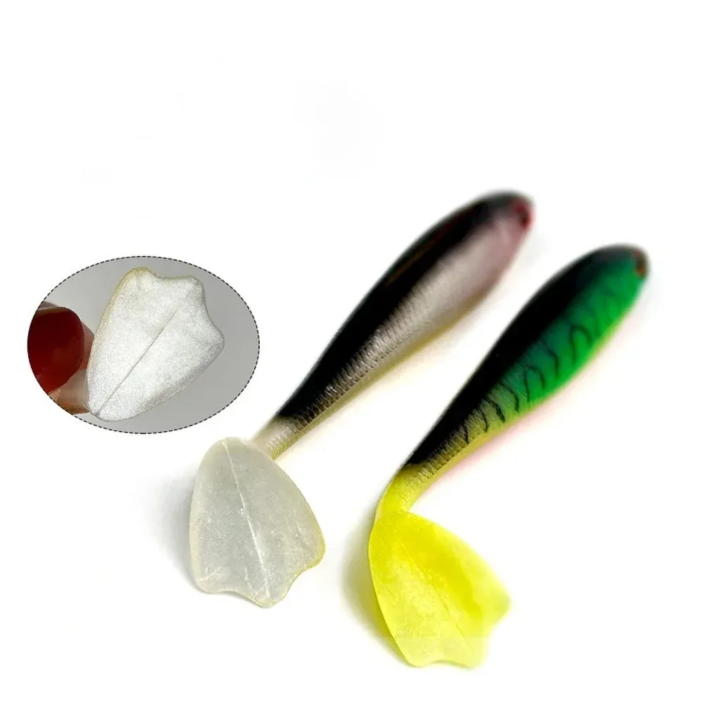 

7pcs 7mm/10mm T-Tail Soft Bait Jig Wobbler Fishing Lures Shad Swimbaits Artificial Bait Jig Head Fly Fishing Silico