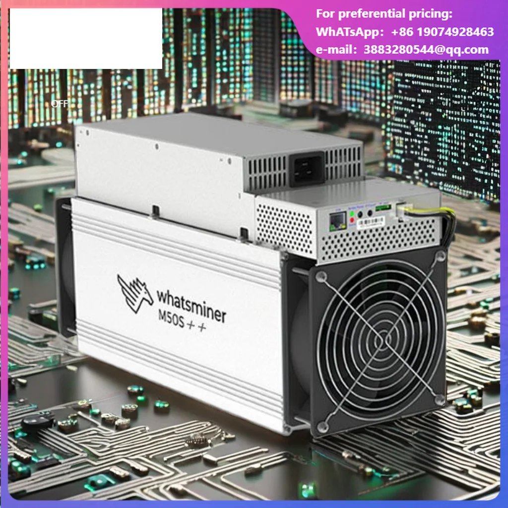 Crypto Miner Whatsminer M50S++ Bitcoin Mining Machine 150Th/s 3300W 22W/T Bit Coin BTC Blockchain Asic Hardware M50