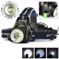 LED Headlamp Fishing Headlight T6/L2 3 Modes Zoomable Waterproof Super bright camping light Powered by 2x18650 batteries