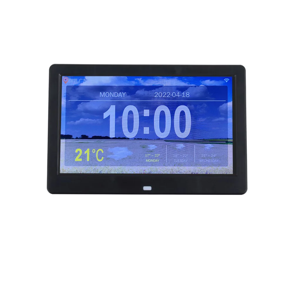 7 Inch LCD WiFi weather forecast digital calendar clock Medication remeinder smart Alarm clock for Old dementia