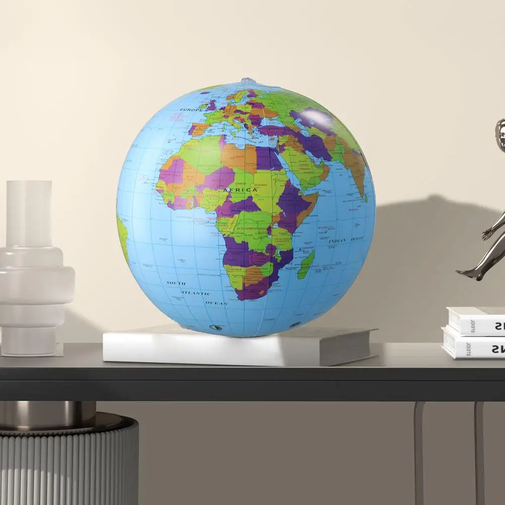Aufblasbarer Globus, Strandball, Spielzeug, 12/16 Zoll Karte, pädagogischer Geographie-Lehrballon für Kinder und Erwachsene, kreatives Geschenk – Detail 10