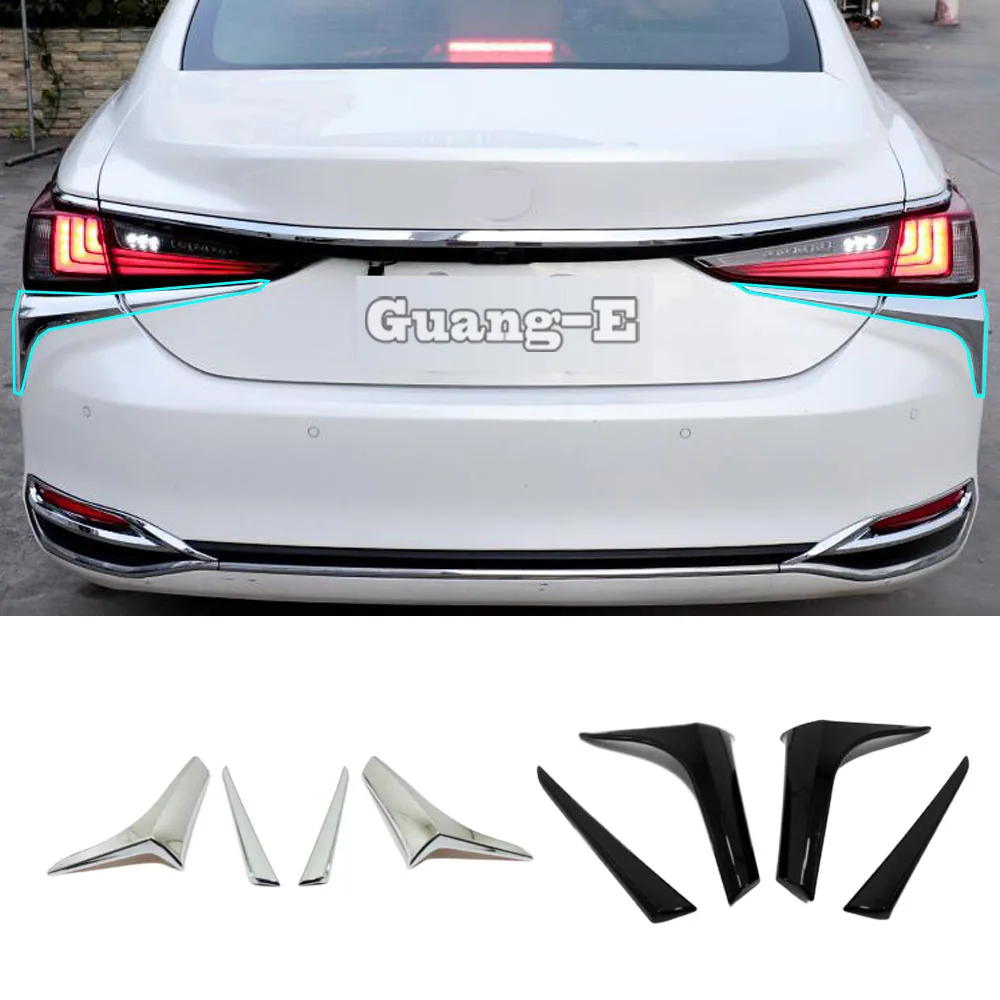 

For Lexus ES ES200 ES250 ES300h ES350 2018 2019 2020 2021 ​2022 Car Sticker ABS Cover Trim Stick Frame Rear Light Lamp Eyebrow