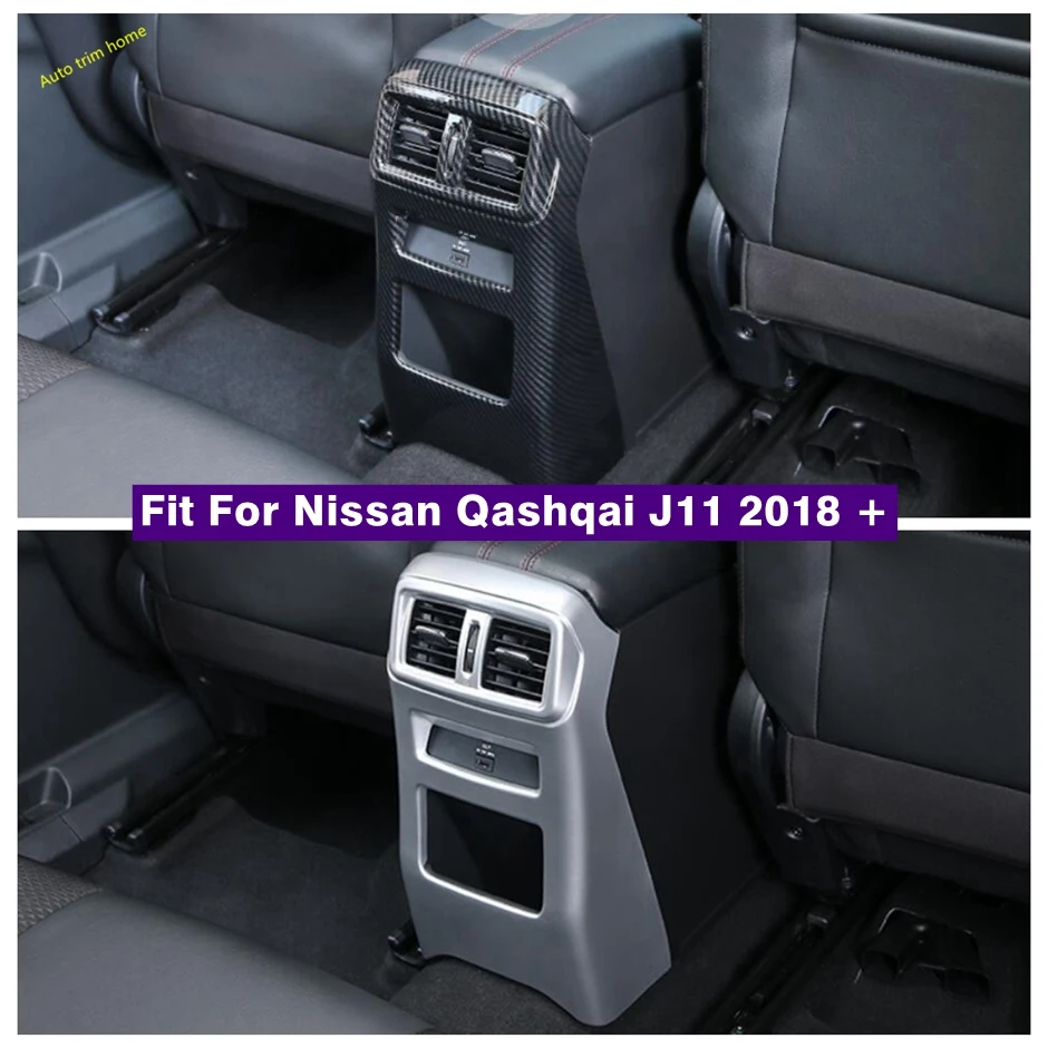 

Car Accessories Armrest Box Air AC Outlet Vent Anti Kick Decor Panel Cover Sticker Trim Fit For Nissan Qashqai J11 2018 - 2020