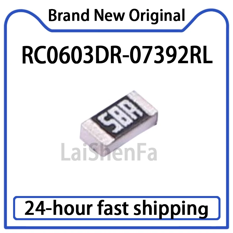 2000PCS Original RC0603DR-07392RL 0603 Patch Thick Film Resistor 1k Ω± 0.5% 100mW in Stock