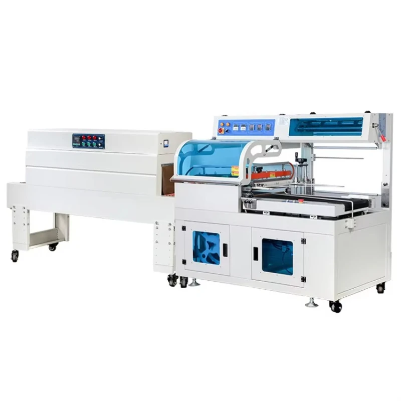 L-shaped heat sealing machine for film packaging Automatic cutting and sealing Portable heat furnace shrinking machine