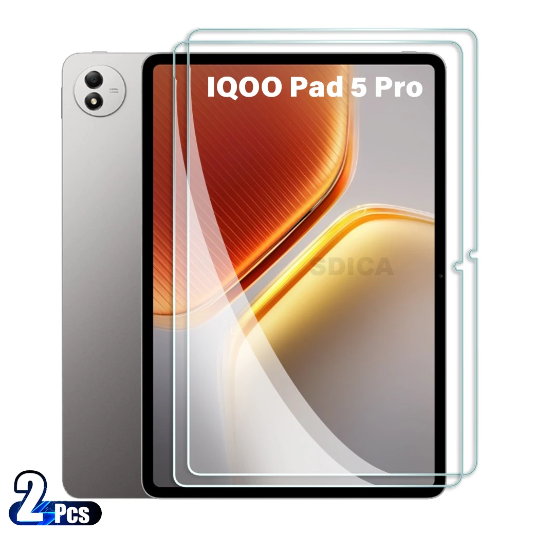

2 шт. для IQOO Pad 5 Pro 13-дюймовая защитная пленка из закаленного стекла Pad5 Pro 13 дюймов для планшета HD с защитой от царапин