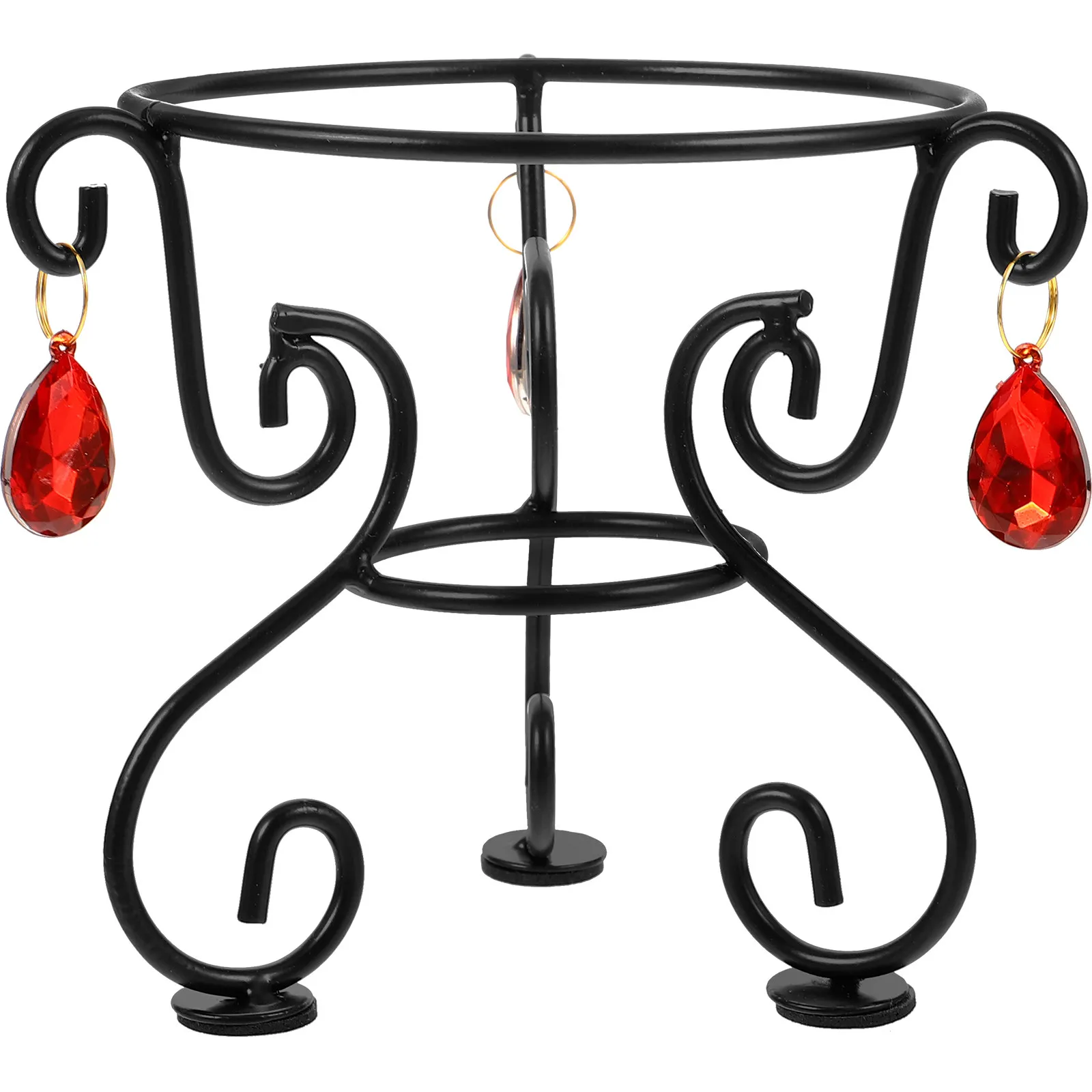 Garden Globe Holder Displaying for Ball Bases Stand Clear Sphere Alloy Stands Crystal Holders Outdoor Decor