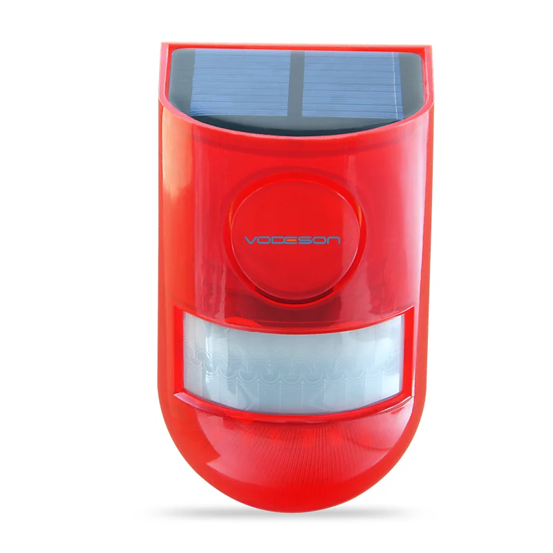 2PCS Nuovo Design di Fabbrica Allarme Solare RF Remoto 129db Sirena Solare Sistema di Allarme Domestico Esterno IP65 Allarme Antintrusione Solare