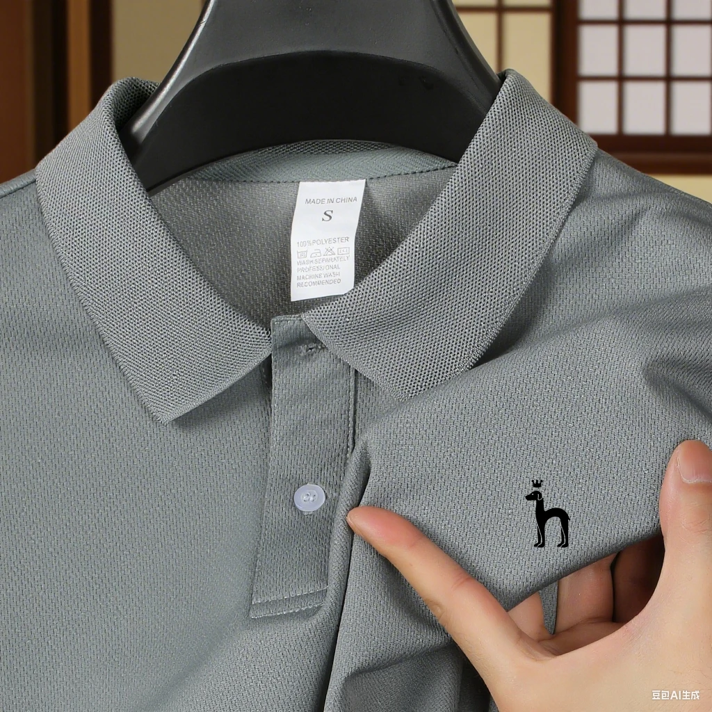 High End Brand Men's Short Sleeved Polo Shirt, Summer Fashion Hot Selling Golf Casual T-Shirt