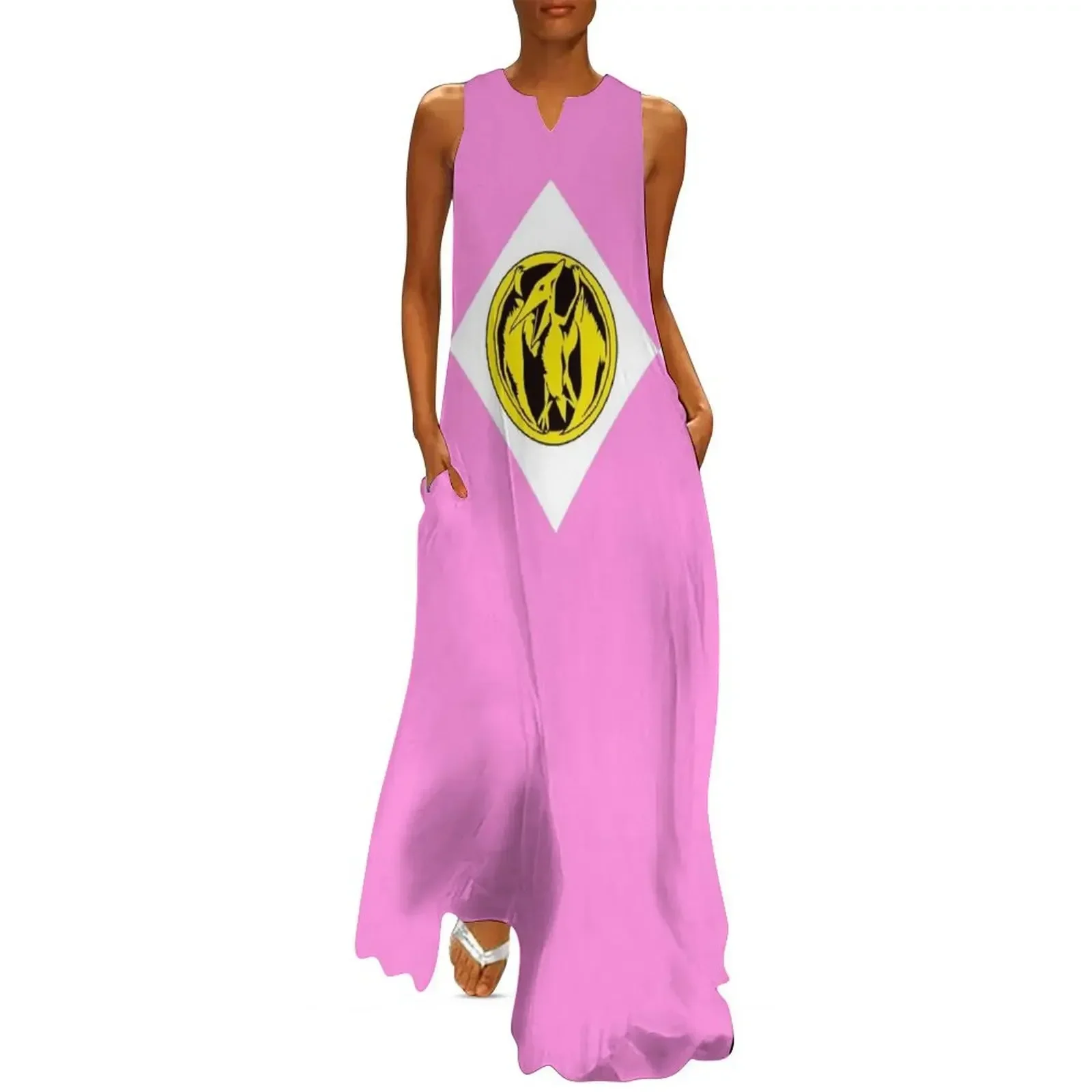 

MMPR Pink Ranger With Coin Long Dress Beachwear Dresses for wedding party woman dress women's summer dress 2025