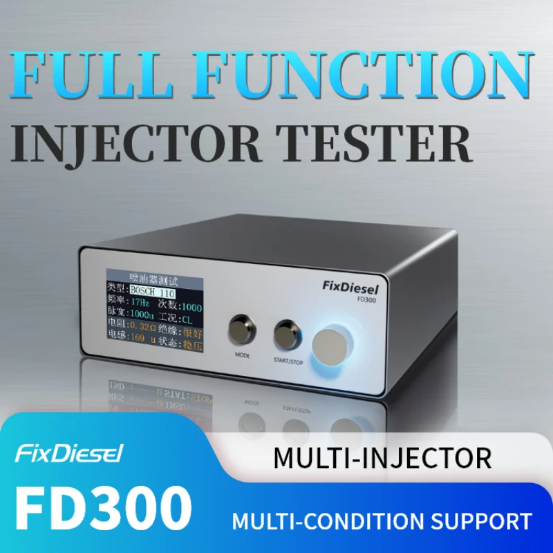 Probador de Inyectores Common Rail Multifunción FD300/FD200/FD210/FD100, Detector de Boquillas de Combustible Diésel de Alta Presión, Piezoeléctrico