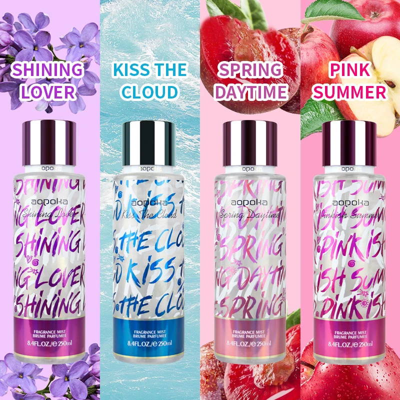 Victoria 250ml Perfume para mujer Spray corporal Mar Aloe Fressia fragancia duradera niebla chica Perfumes Floral afrutado Perfume secreto