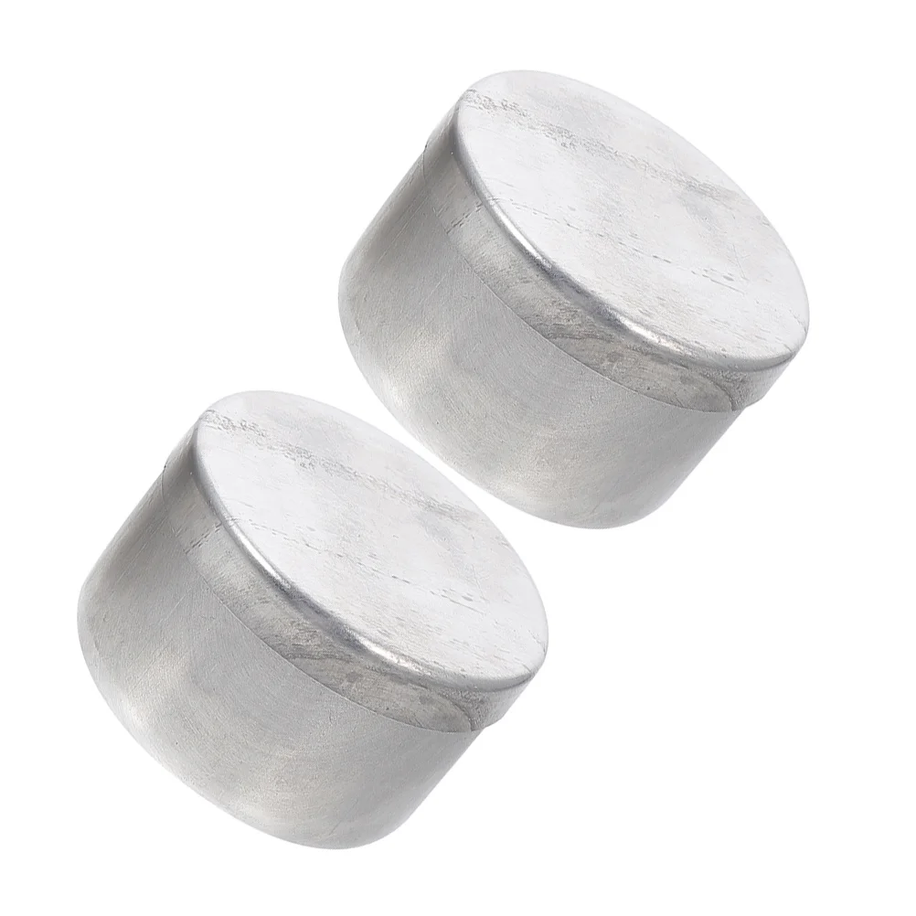 2 قطعة الألومنيوم جولة معدن وزن الجرار التربة تخزين الحاويات مختبر عينة أصحاب التربة وزن أصحاب صندوق مستدير