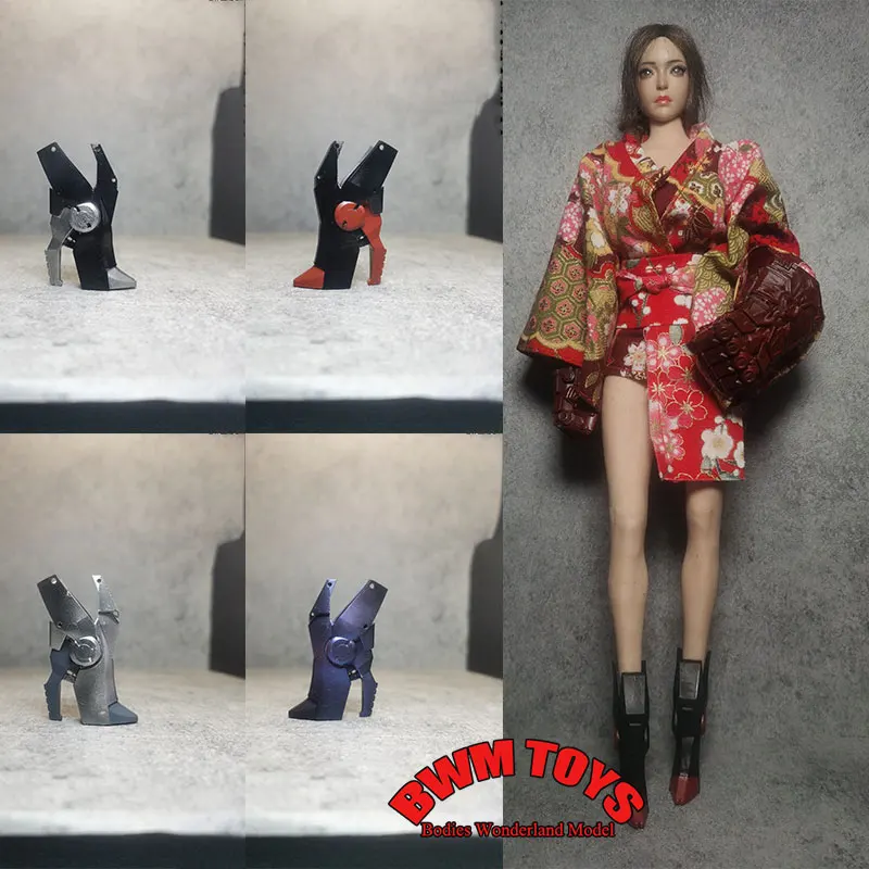 

In Stock 1/6 Scale Mobile Suit Girl Sci Fi Mecha Style Short Boots Shoes Model Accessories For 12inch Action Figure Doll