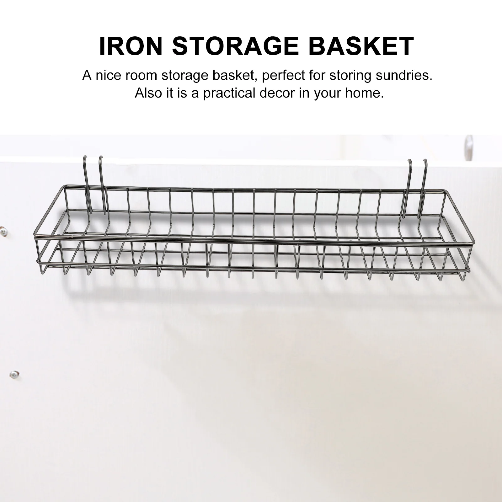 

2Pcs Iron Storage Basket Creative Hanging Organizer for Bathroom Kitchen Tidy Home Decor Sundries Mesh Basket Sundries Holder