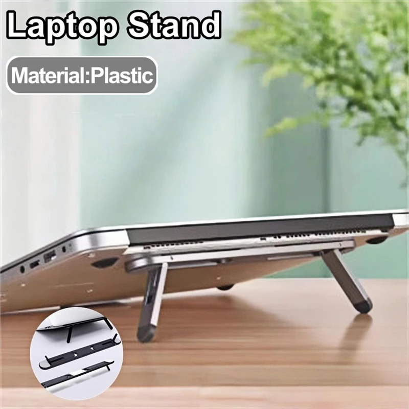 Soporte portátil para portátil, soporte de refrigeración elevador, autoadhesivo, Invisible, plegable, para Macbook, Lenovo, Samsung Notebook